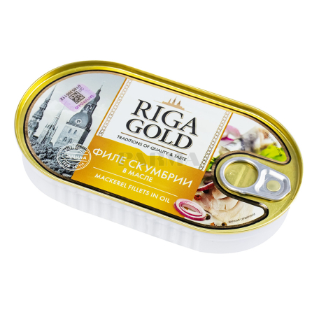 Սկումբրիայի պահածո «Riga Gold» ձեթի մեջ 190գ
