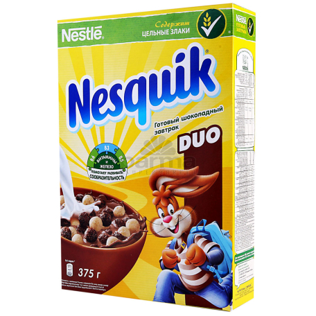Պատրաստի նախաճաշ «Nestle Nesquik Duo» շոկոլադե 325գ