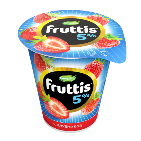 Յոգուրտային արտադրանք «Campina Fruttis» ելակ, գետնամորի 5% 290գ