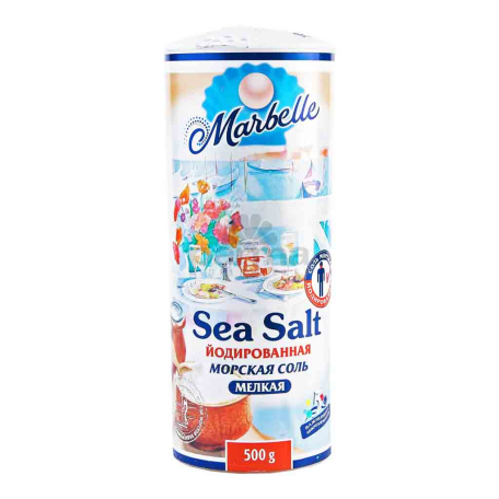 Морская соль `Marbelle` йодированная 500г