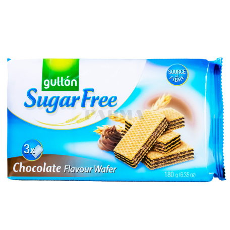 Վաֆլի «Gullon Sugar Free» շոկոլադ 180գ