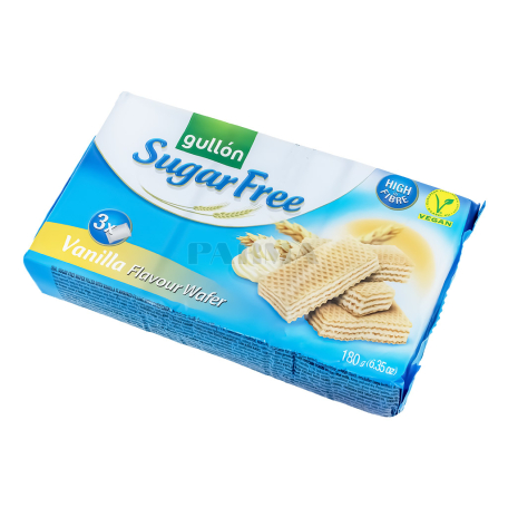 Вафли "Gullon Vegan" ванильные, без сахара 180г