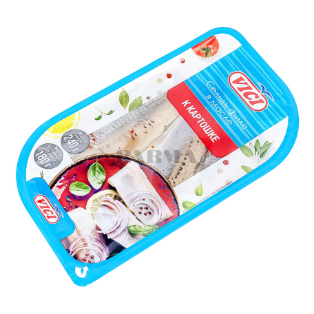 Ծովատառեխի փափկամիս «Vici» ձեթի մեջ 240գ