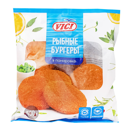 Նագետ ձկան «Vici» բուրգերի, պաքսիմատով 500գ
