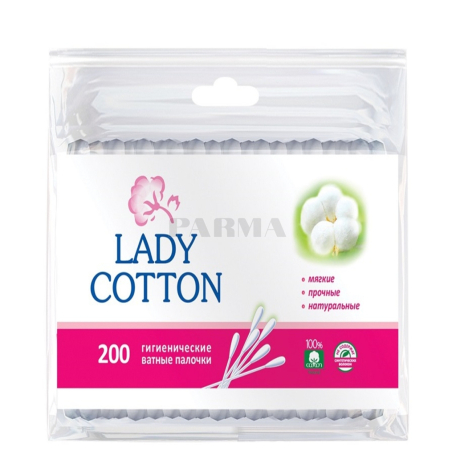 Cotton buds "Lady Cotton" 200pcs