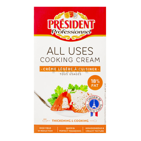 Սերուցք «President Liaison&Cuisson» 18% 1լ