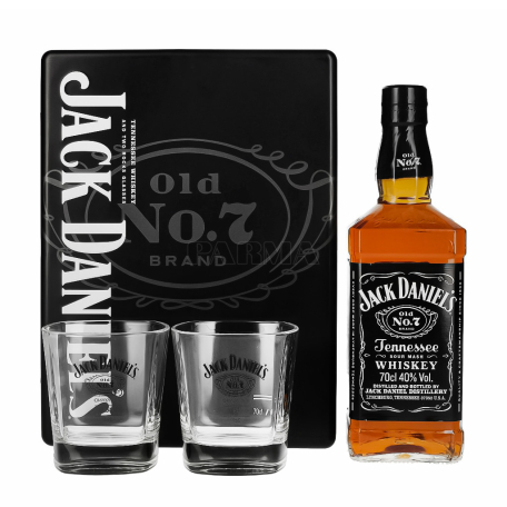 Վիսկի «Jack Daniel`s Old No.7» +2 բաժակ 700մլ