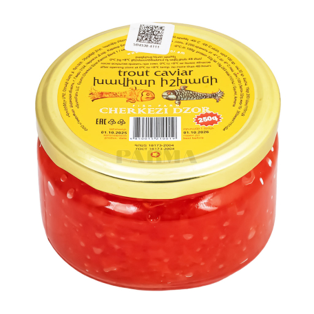Икра форели "Черкези Дзор" красная 250г