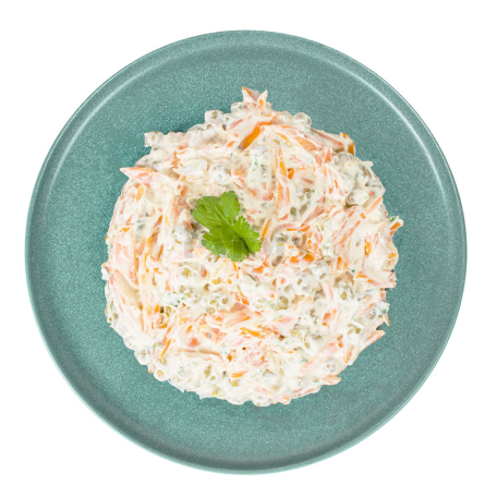 Салат `Парма` с морковью, зеленым горошком кг