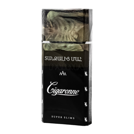 Ծխախոտ «Cigaronne Super Slims Black»