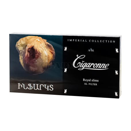 Ծխախոտ «Cigaronne Royal Slims Black»