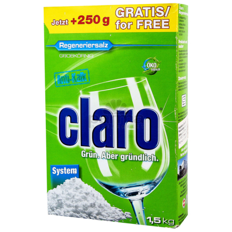 Սպասք լվացող մեքենայի աղ «Claro» 1.5կգ
