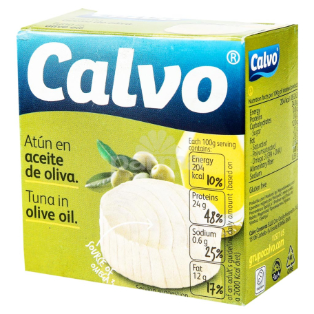 Թյունոսի պահածո «Calvo» ձիթապտղի ձեթի մեջ 80գ