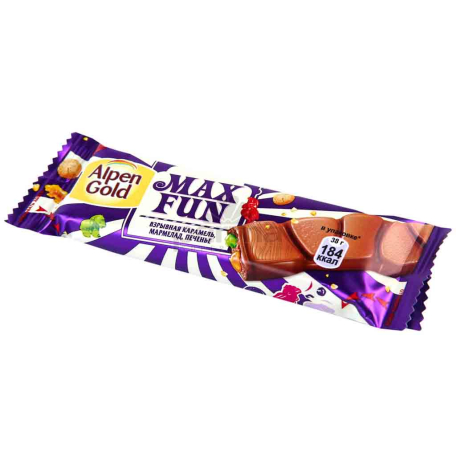 Շոկոլադե սալիկ «Alpen Gold Max Fun» 38գ