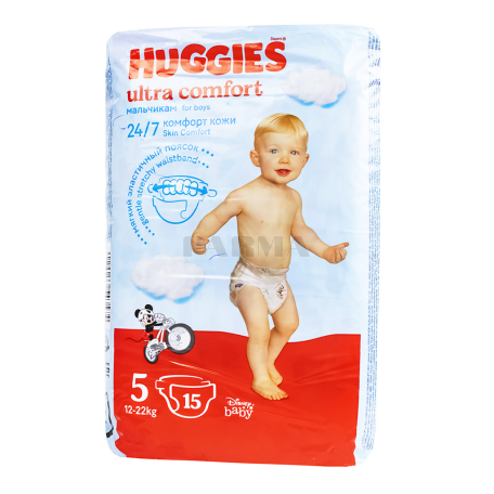 Տակդիր «Huggies Ultra Comfort» 12-22կգ 15հատ