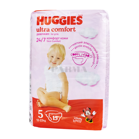 Տակդիր «Huggies Ultra Comfort 24/7» 12-22կգ 15հատ