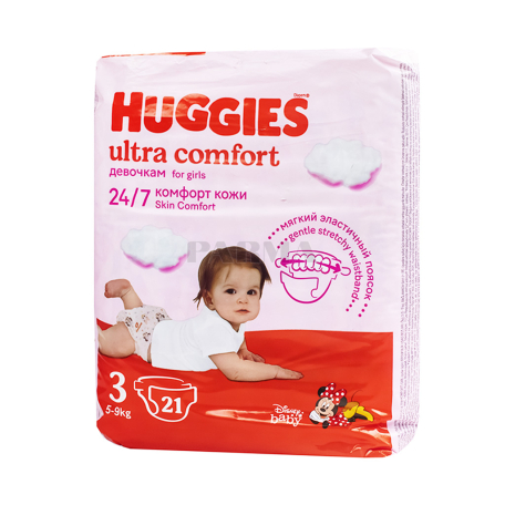 Տակդիր «Huggies Ultra Comfort 24/7» 5-9կգ 21հատ