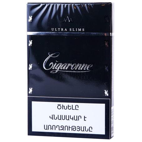 Ծխախոտ «Cigaronne Ultra Slims Black»