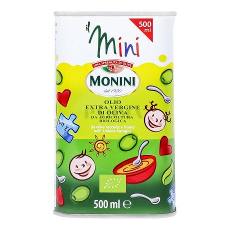 Ձեթ ձիթապտղի «Monini Bio Extra Virgin Mini» 500մլ