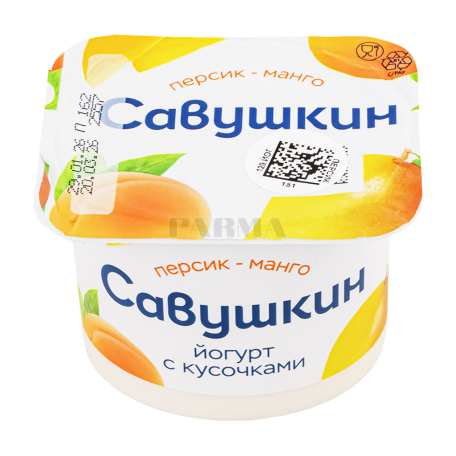 Yoghurt "Savushkin" peach, mango 2% 120g