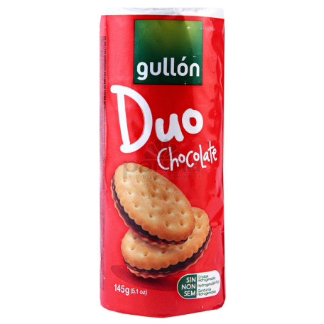 Թխվածքաբլիթ «Gullon Duo» շոկոլադե միջուկով 145գ