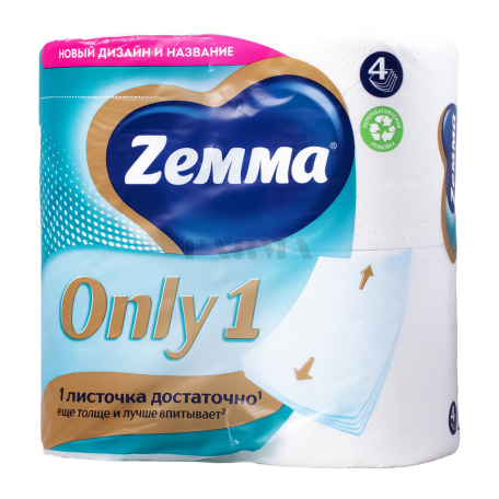 Զուգարանի թուղթ «Zewa Only1» քառաշերտ 4հատ