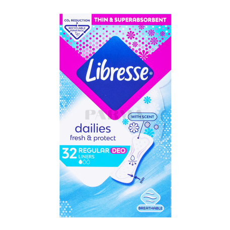 Միջադիրներ «Libresse Dailes Fresh & Protect Deo»
