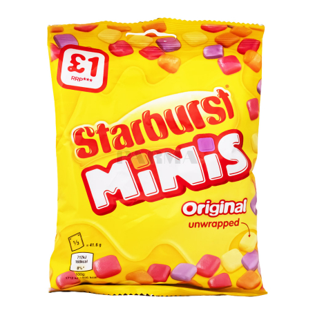 Chewing candies "Starburst Minis Original" fruit 125g