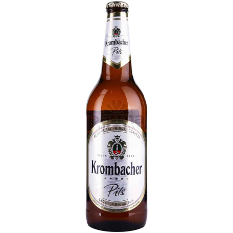 Пиво `Krombacher Pils` светлое 660мл