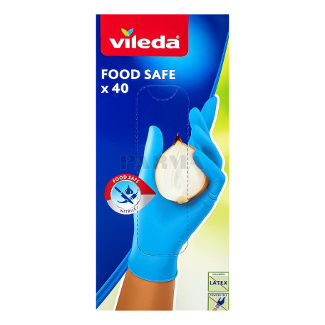 Մեկանգամյա օգտագործմաան ձեռնոցներ «Vileda M/L» 40հատ