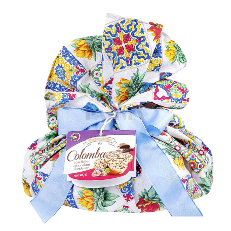 Коломба "Valentino" кулич, темный шоколад, инжир 900г