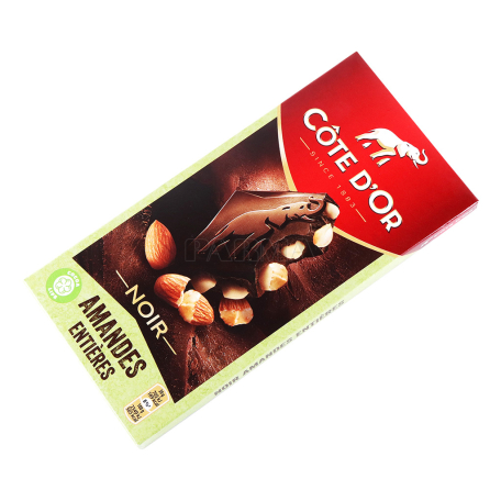 Շոկոլադե սալիկ «Côte D`Or Amandes» 180գ