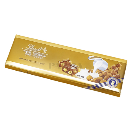 Շոկոլադե սալիկ «Lindt Swiss Premium» պնդուկ 300գ