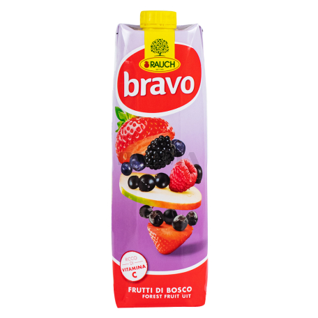 Натуральный сок `Bravo` ягоды 1л
