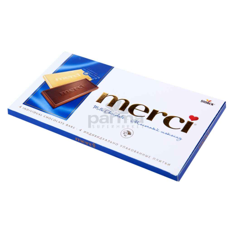 Շոկոլադե սալիկ «Merci» կաթնային 100գ