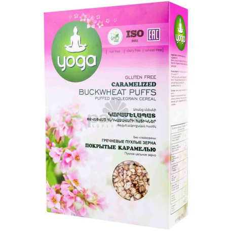 Հնդկաձավար փքեցված «Յոգա» կարամել, առանց գլյուտեն 300գ