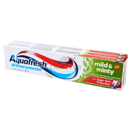 Зубная паста "Aquafresh 3in1" мята 100мл
