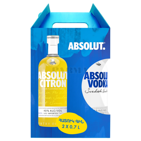 Օղի «Absolut Citron» 2x700մլ