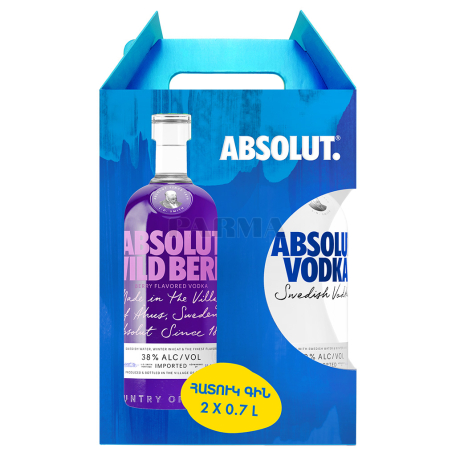 Օղի «Absolut Wild Berri» 2x700մլ