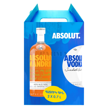 Օղի «Absolut Mandrin» 2x700մլ