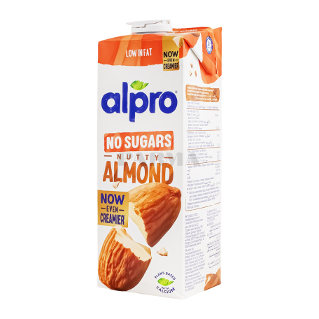 Կաթ «Alpro» նուշ, առանց շաքար 1.2% 1լ
