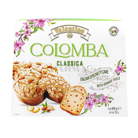 Colomba "Valentino" kulich, almond, orange 900g