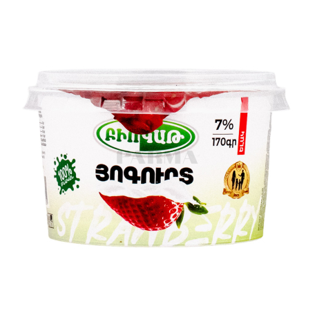 Յոգուրտ «Բիոկաթ» ելակ 7% 170գ