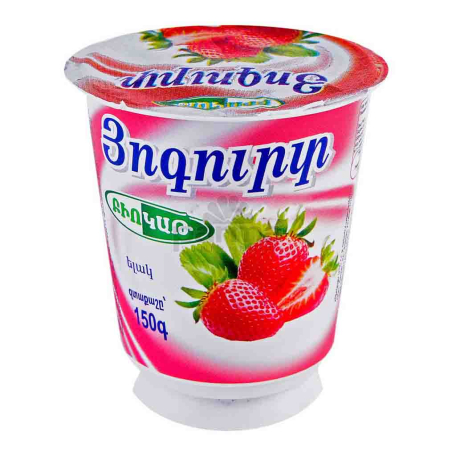 Йогурт `Биокат` клубника 7% 150г