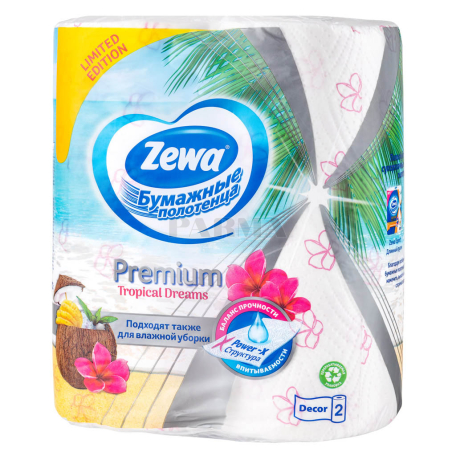 Бумажное полотенце `Zewa Premium Tropical Dreams` 2 шт.