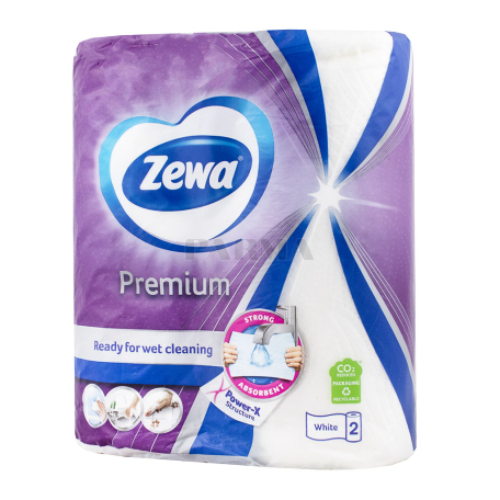 Թղթե սրբիչ «Zewa Premium» երկշերտ 2հատ