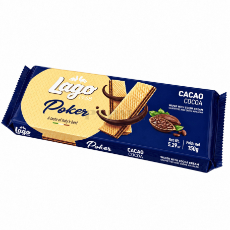 Waffle "Lago Poker" cocoa cream 150g