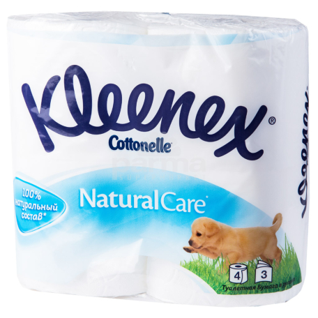 Զուգարանի թուղթ «Kleenex Natural Care» եռաշերտ 4հատ