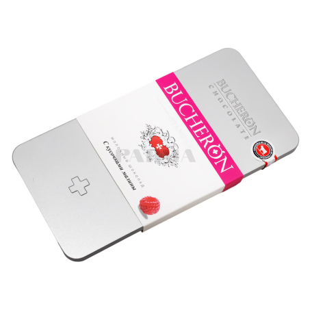 Chocolate bar "Bucheron Stand`art" milk, raspberry 100g