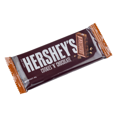 Շոկոլադե սալիկ «Hershey`s Cookies 'n' Chocolate» 40գ
